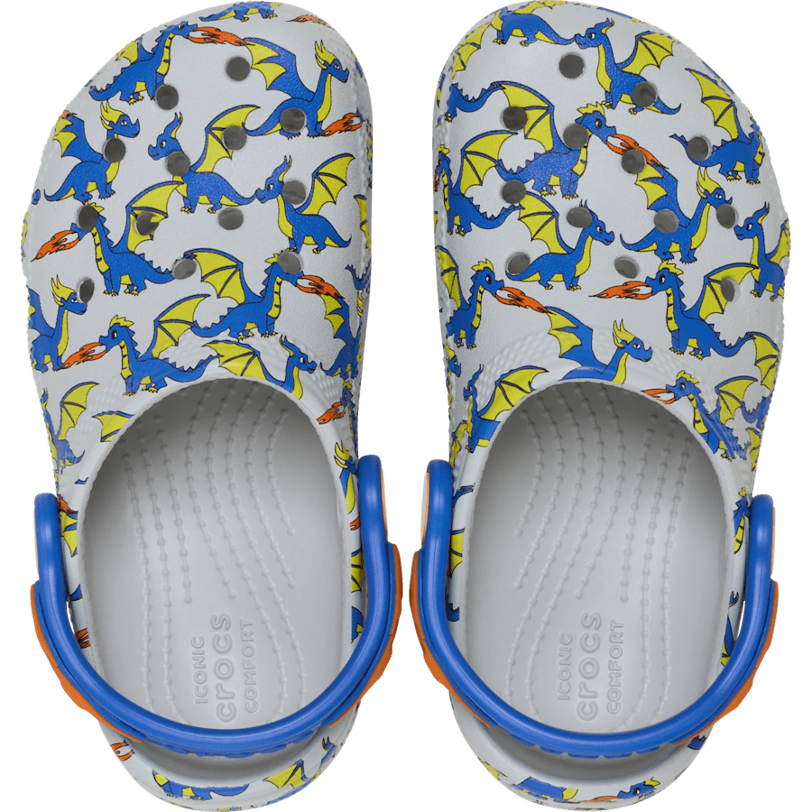Crocs / Toddler Classic Dragon Graphic Clog Discount