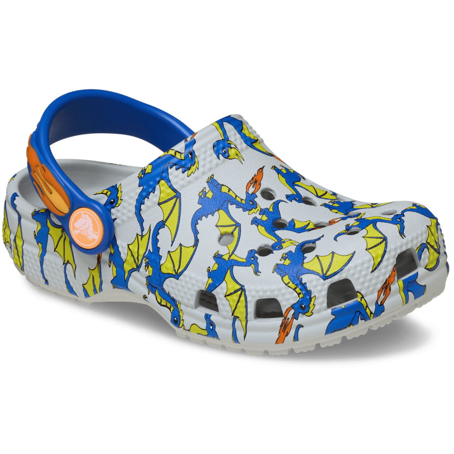 Crocs / Toddler Classic Dragon Graphic Clog Discount
