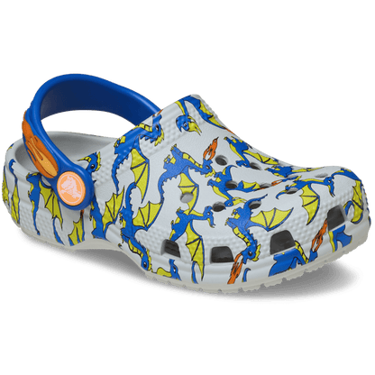 Crocs / Toddler Classic Dragon Graphic Clog Discount