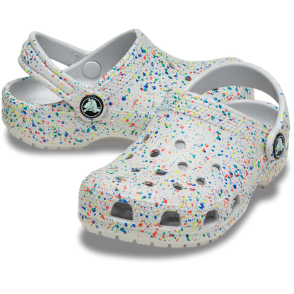Crocs Toddler Classic Glow Paint Splatter Clog Discount