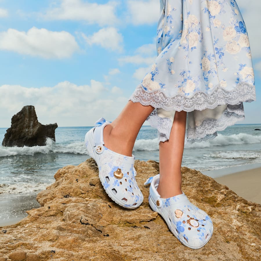 Crocs LoveShackFancy Blue Classic Clog Outlet