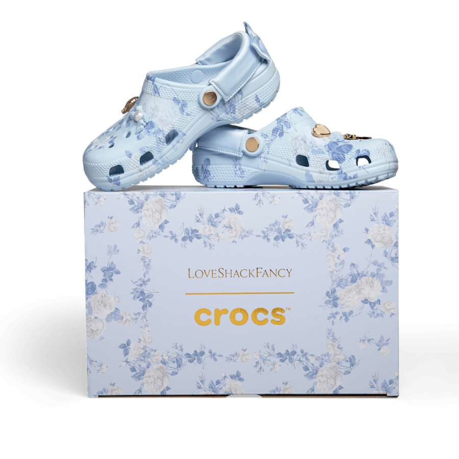 Crocs LoveShackFancy Blue Classic Clog Outlet