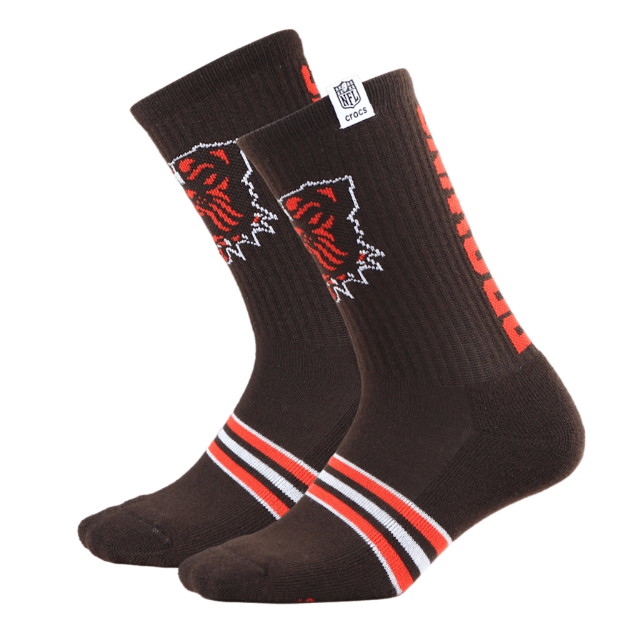 Crocs NFL Cleveland Browns Crocs Socks On Sale