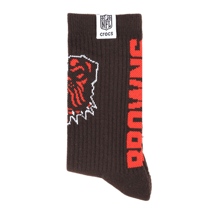 Crocs NFL Cleveland Browns Crocs Socks On Sale
