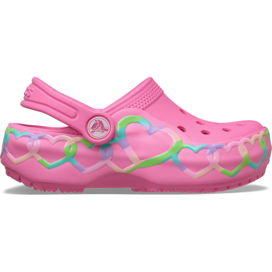 Crocs / Toddler Classic Heart Lights Clog Discount
