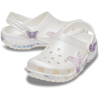 Crocs / Toddler Classic Butterfly Sparkle Shaker Clog Discount