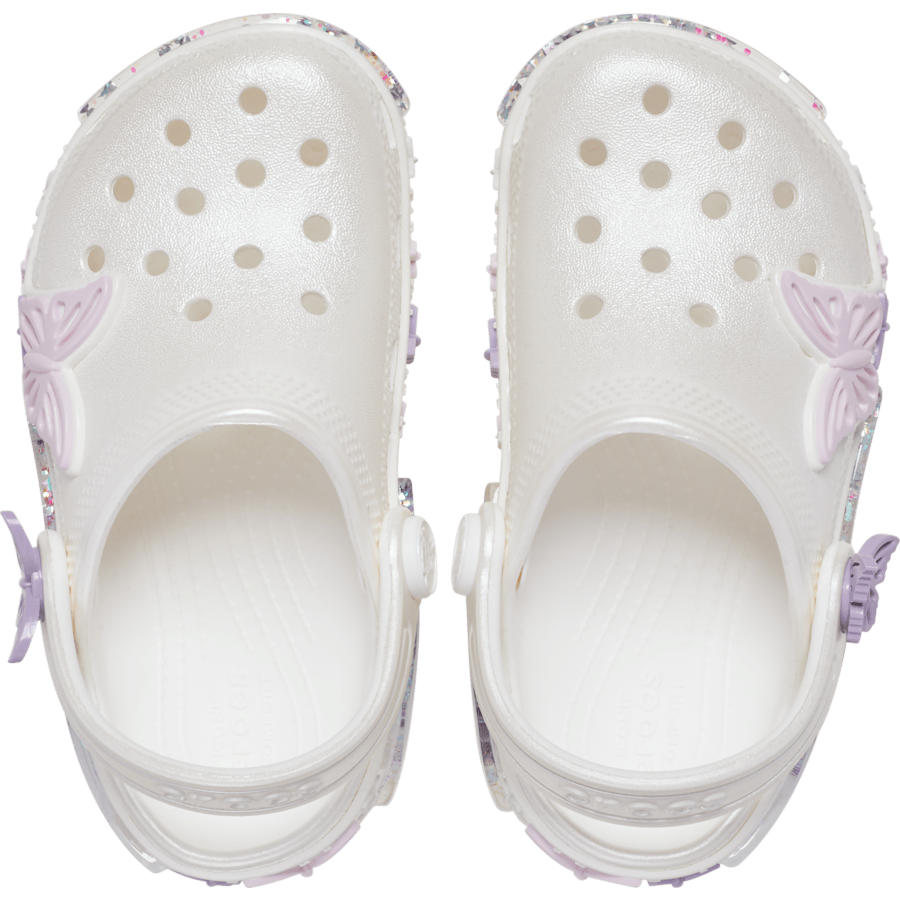 Crocs / Toddler Classic Butterfly Sparkle Shaker Clog Discount