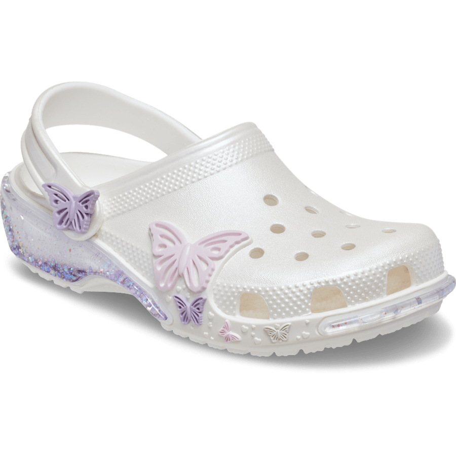 Crocs / Toddler Classic Butterfly Sparkle Shaker Clog Discount