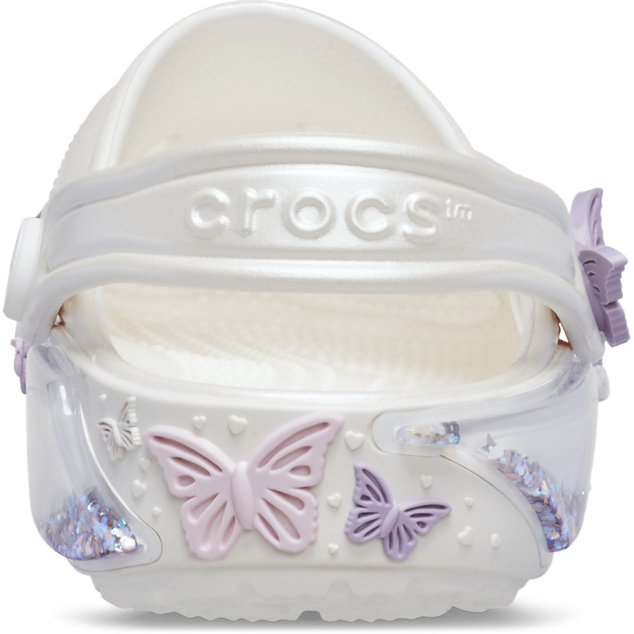 Crocs / Toddler Classic Butterfly Sparkle Shaker Clog Discount