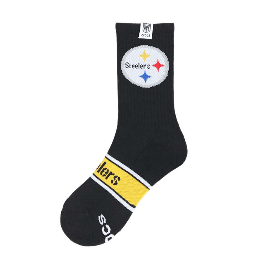 Crocs NFL Pittsburgh Steelers Crocs Socks Discount
